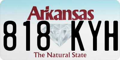 AR license plate 818KYH