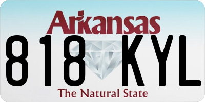 AR license plate 818KYL