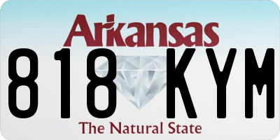 AR license plate 818KYM