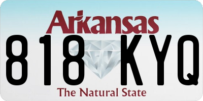 AR license plate 818KYQ