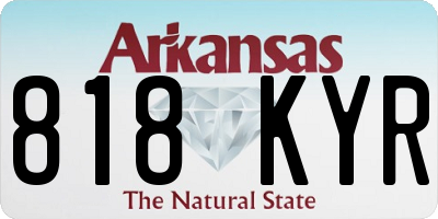 AR license plate 818KYR