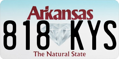 AR license plate 818KYS