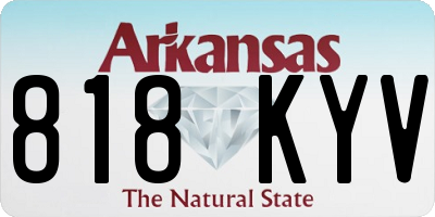 AR license plate 818KYV
