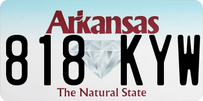 AR license plate 818KYW