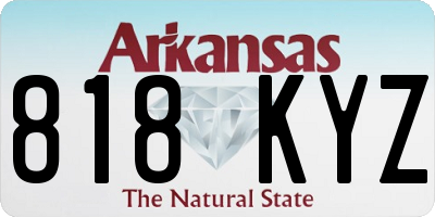 AR license plate 818KYZ