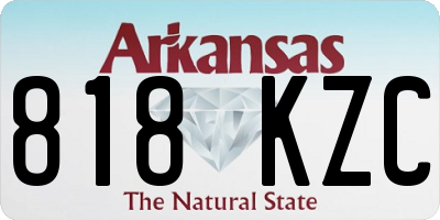 AR license plate 818KZC