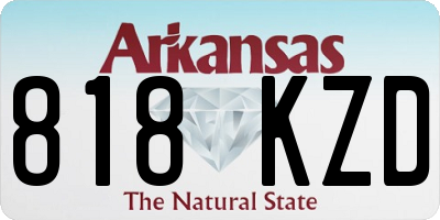 AR license plate 818KZD