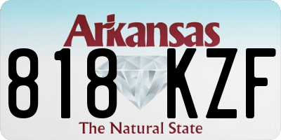 AR license plate 818KZF