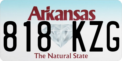 AR license plate 818KZG