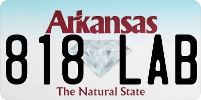 AR license plate 818LAB