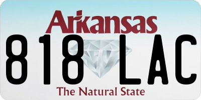 AR license plate 818LAC
