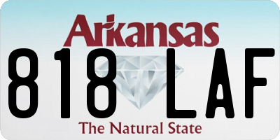 AR license plate 818LAF