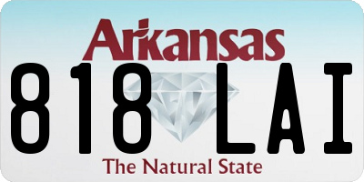AR license plate 818LAI
