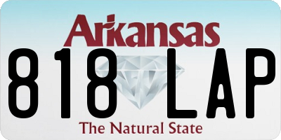 AR license plate 818LAP
