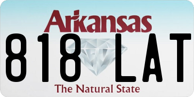 AR license plate 818LAT