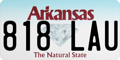 AR license plate 818LAU