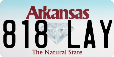 AR license plate 818LAY