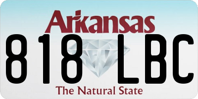 AR license plate 818LBC