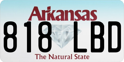 AR license plate 818LBD