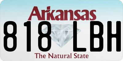 AR license plate 818LBH