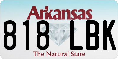 AR license plate 818LBK