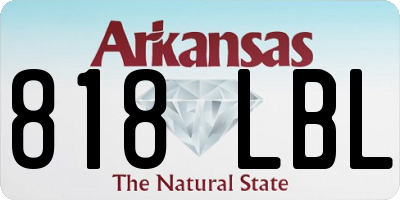 AR license plate 818LBL