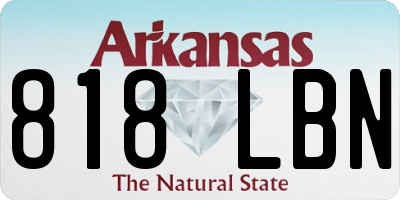 AR license plate 818LBN