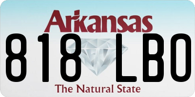 AR license plate 818LBO