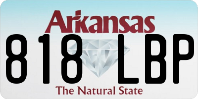 AR license plate 818LBP