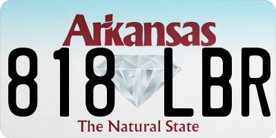 AR license plate 818LBR