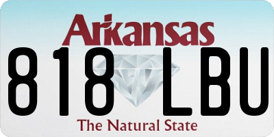 AR license plate 818LBU