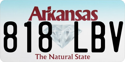 AR license plate 818LBV