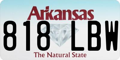 AR license plate 818LBW