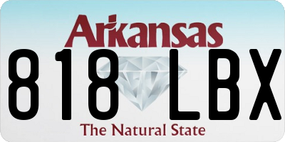 AR license plate 818LBX