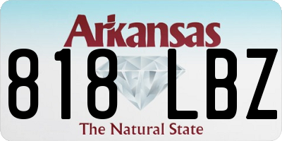 AR license plate 818LBZ