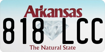 AR license plate 818LCC