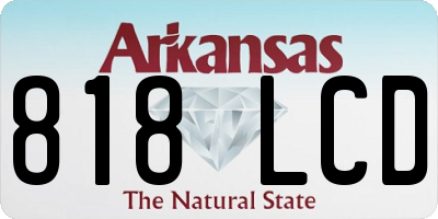 AR license plate 818LCD