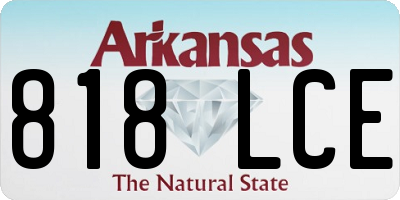 AR license plate 818LCE