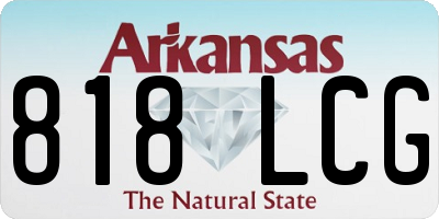 AR license plate 818LCG
