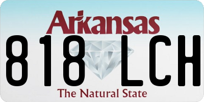 AR license plate 818LCH