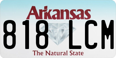 AR license plate 818LCM