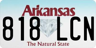 AR license plate 818LCN