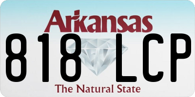 AR license plate 818LCP