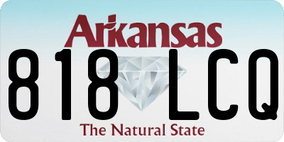 AR license plate 818LCQ
