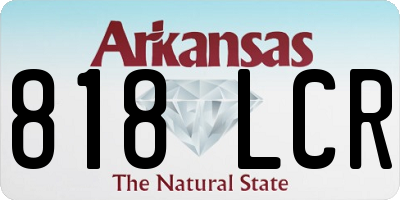 AR license plate 818LCR