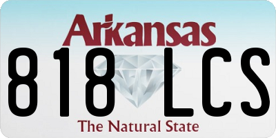 AR license plate 818LCS