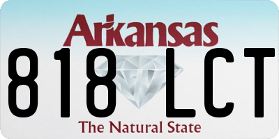 AR license plate 818LCT
