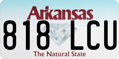 AR license plate 818LCU