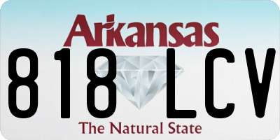 AR license plate 818LCV