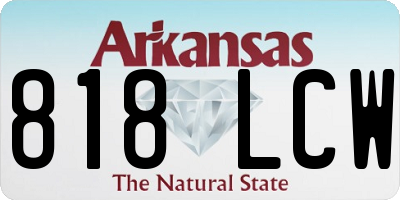AR license plate 818LCW